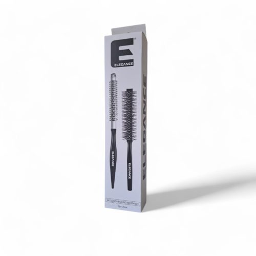 ELEGANCE WOODEN ROUND BRUSH SET